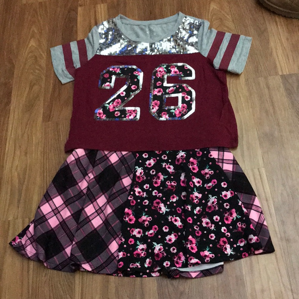 Skirt and top set kids